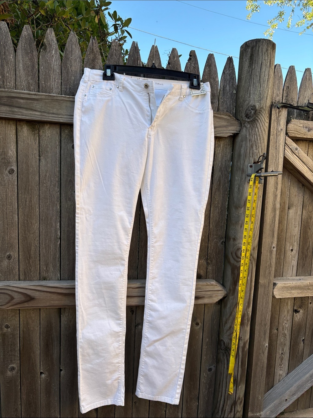 Ethyl Size 14 white denim jeans. NWT!!